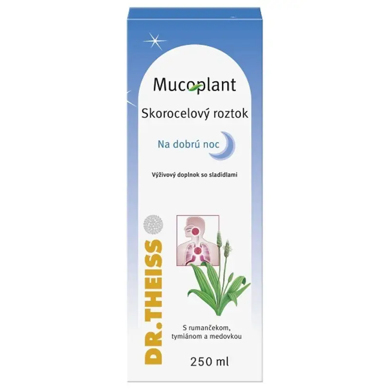 DR. THEISS Mucoplant sirup na dobrú noc skorocelový 250 ml