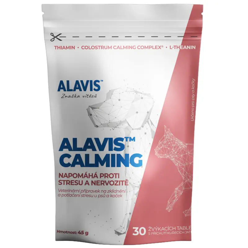 ALAVIS CALMING mäkké tablety pre psy a mačky 30 tabliet