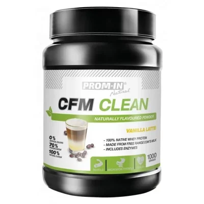 PROM-IN CFM Clean proteín, príchuť vanilla latte 1000 g