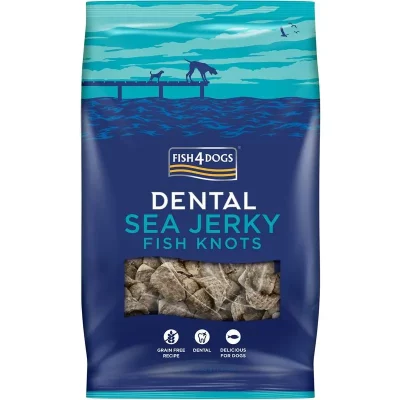 FISH4DOGS Dentálne pamlsky pre psy morská ryba - uzlíky 500g