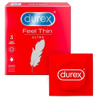 DUREX Kondómy Feel Ultra Thin 3 ks