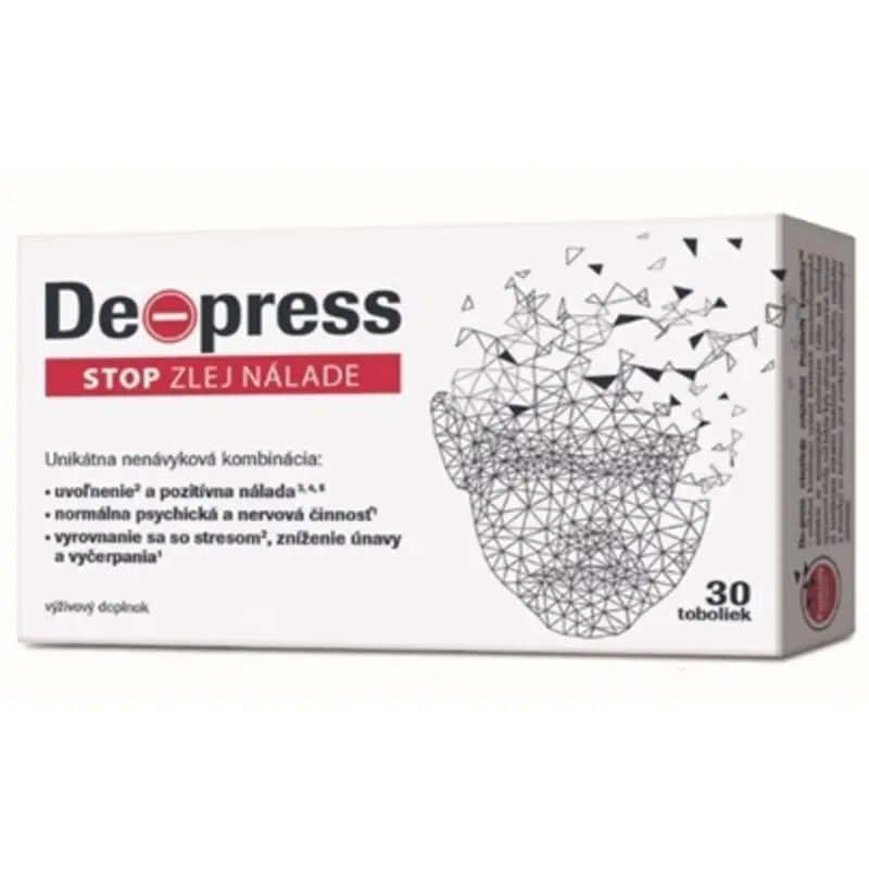 DE-PRESS STOP zlej nálade 30 kapsúl