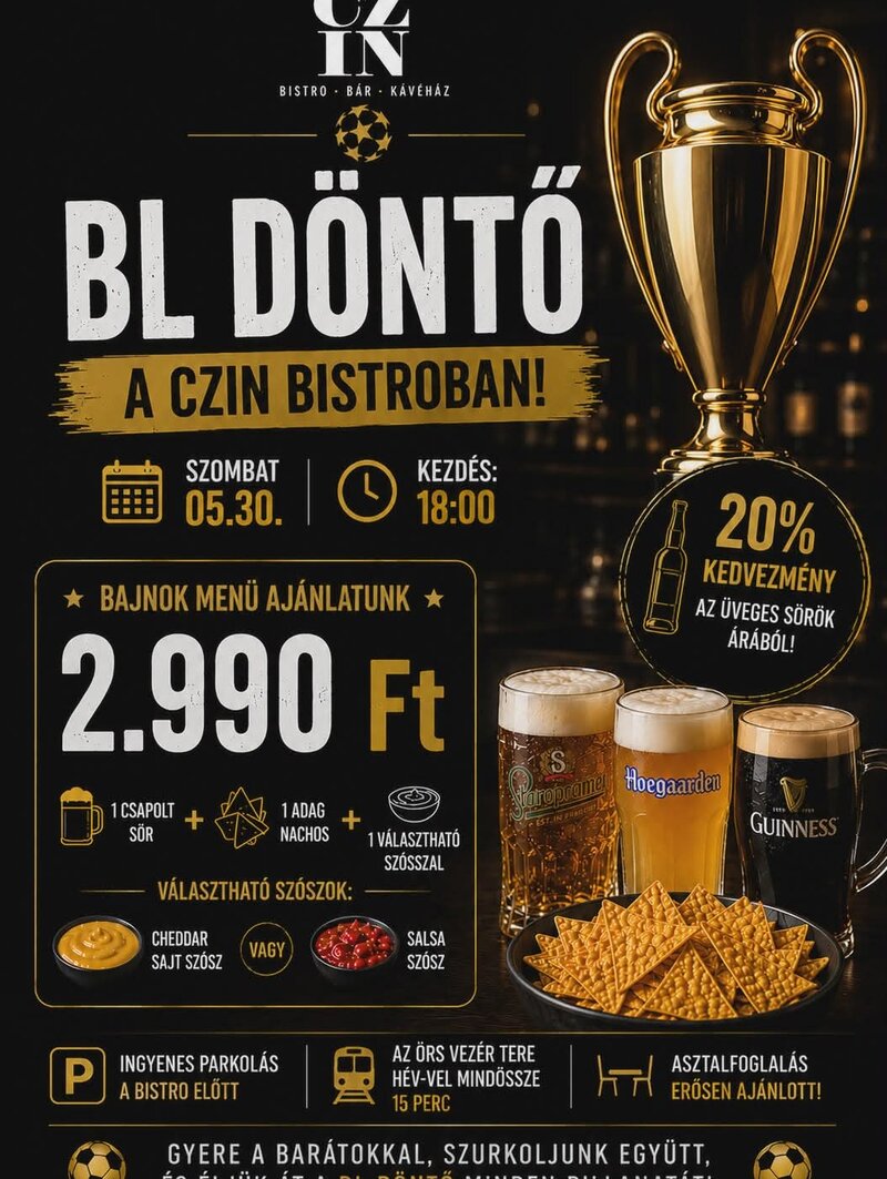 BL Döntő a Czinben!