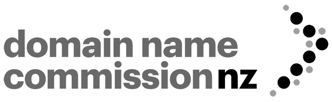 domain name commission logo greyscale