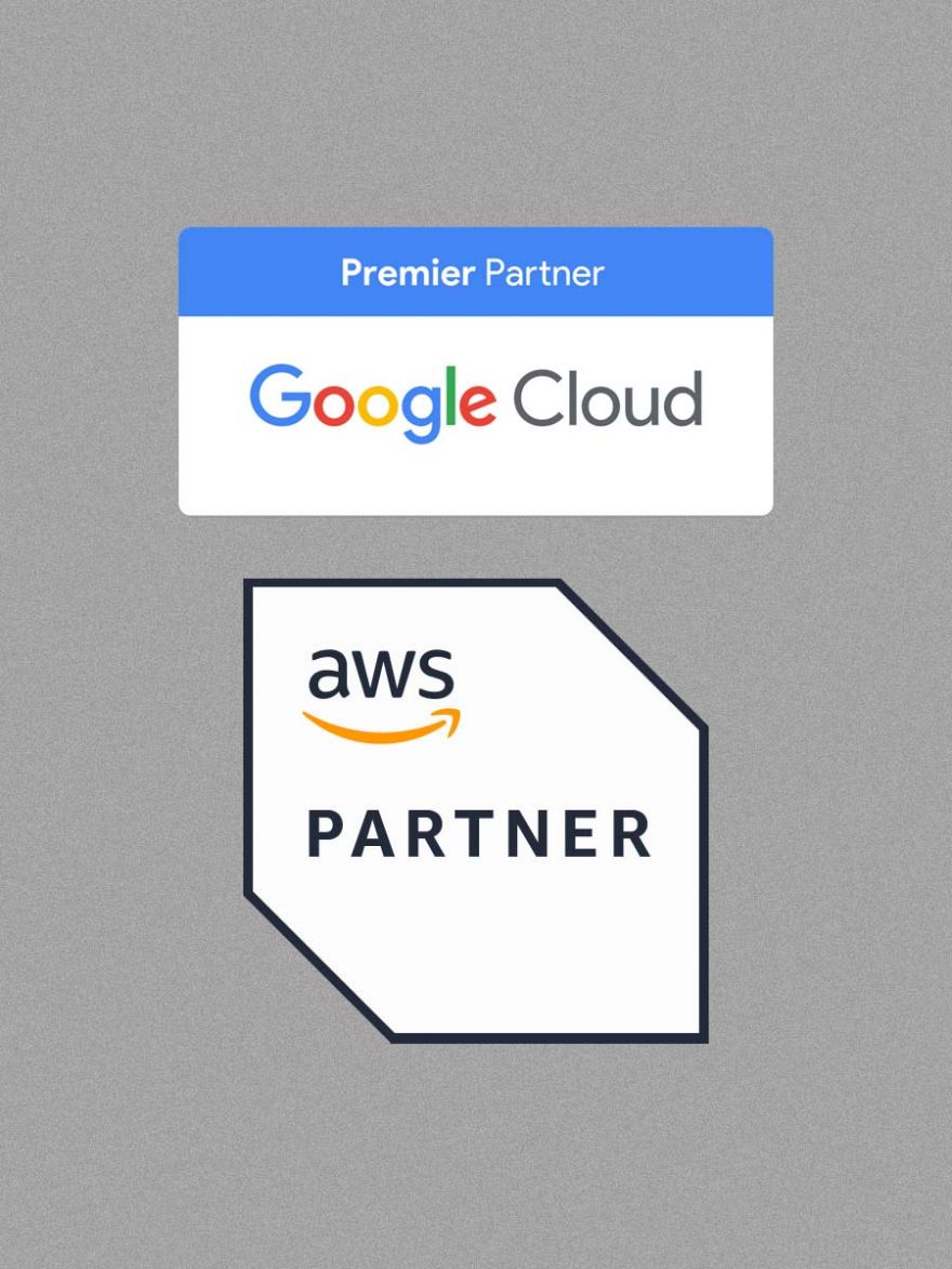 2 x Partners 3.4 light grey AWS 2022 badge