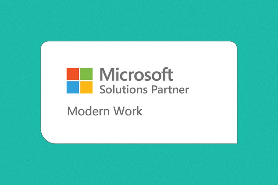 microsoft solutions partner modern work teal 3x2