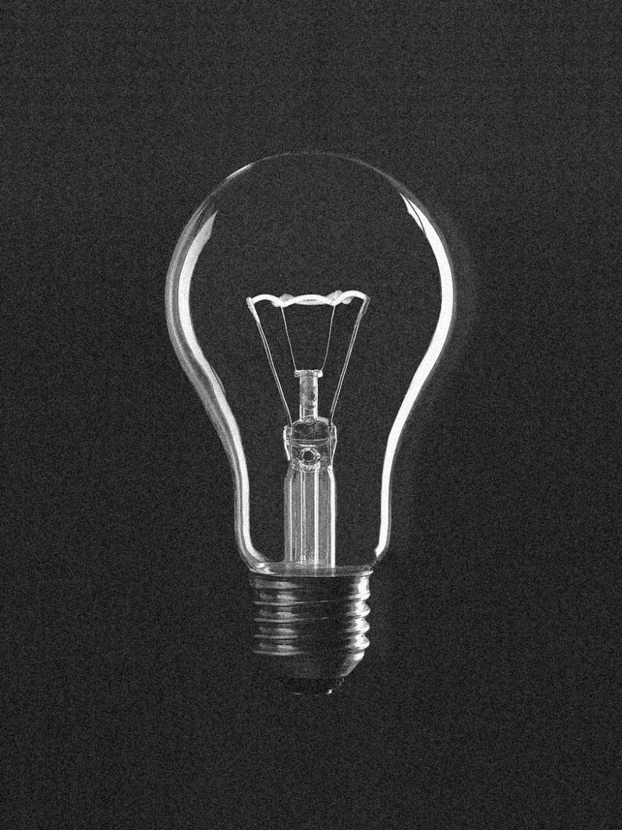 white lightbulb 3.4