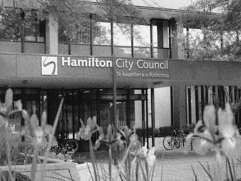 Hamilton City Council Municipal Building D6 effects bandw 4.3