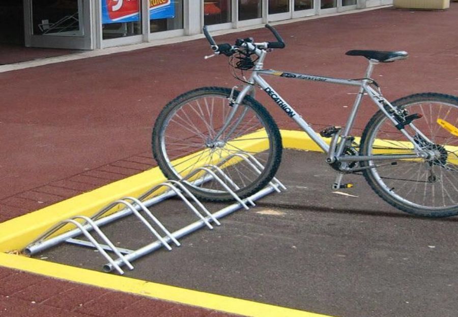 Los soportes para aparcar bicicletas