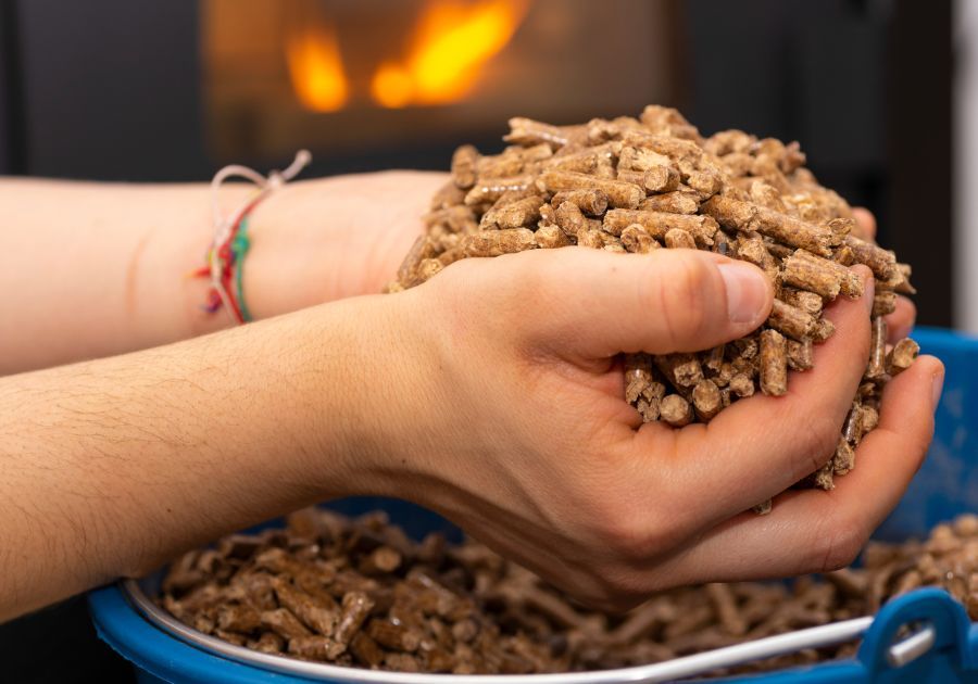 La instalación de una estufa de pellets