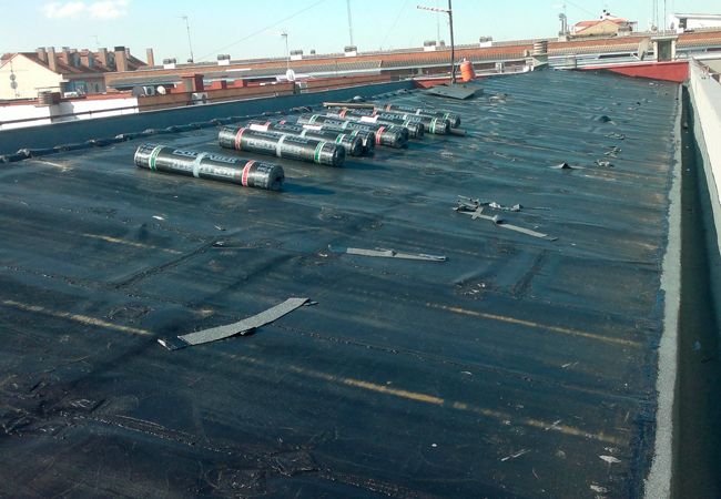 Instalacion de tela asfaltica - Reparacion de tejados y cubiertas