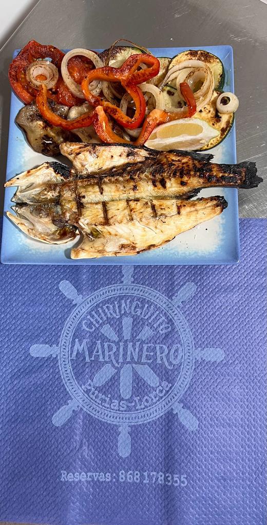 Lubina a la brasa