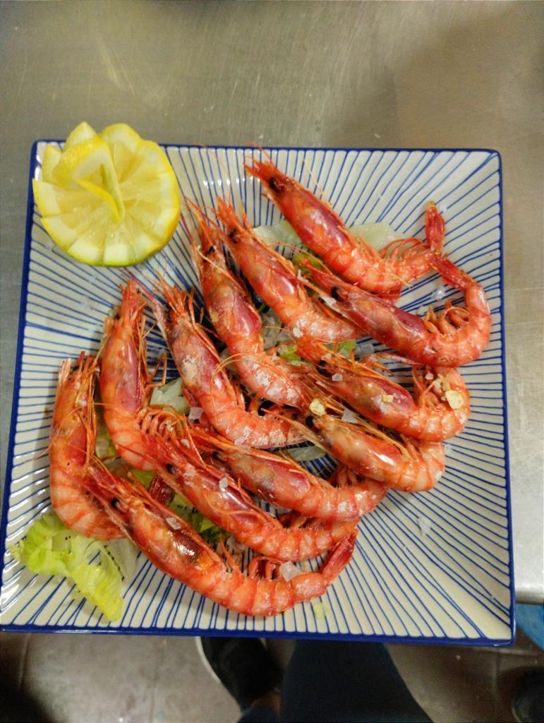 Gambas a la plancha