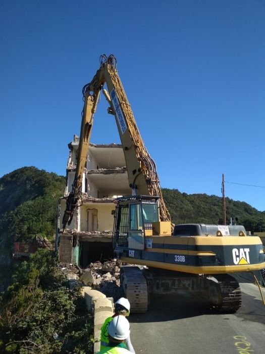 Demolición de edificios en Tenerife