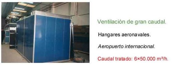 Ventilación de gran caudal