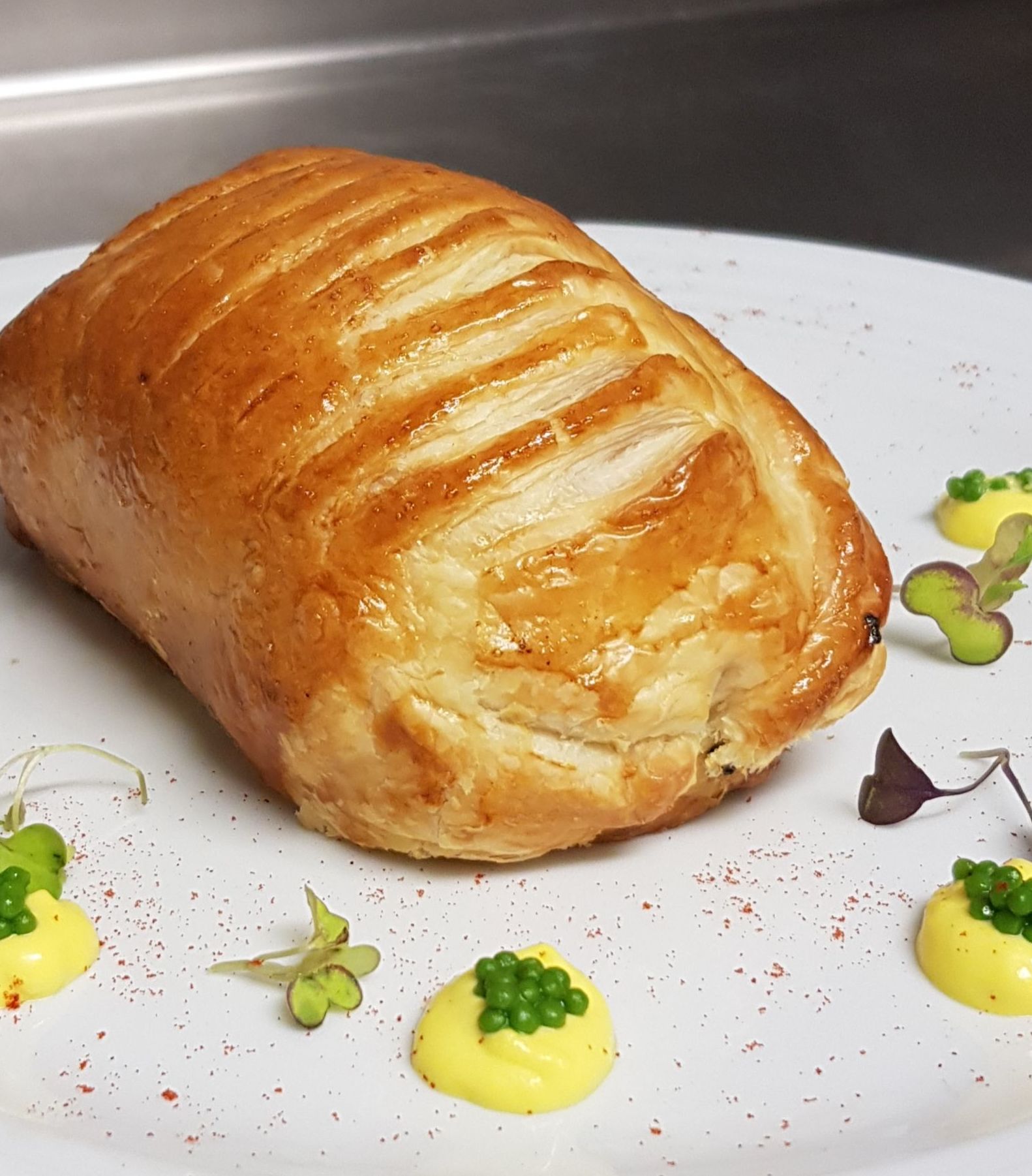 Cod Wellington style