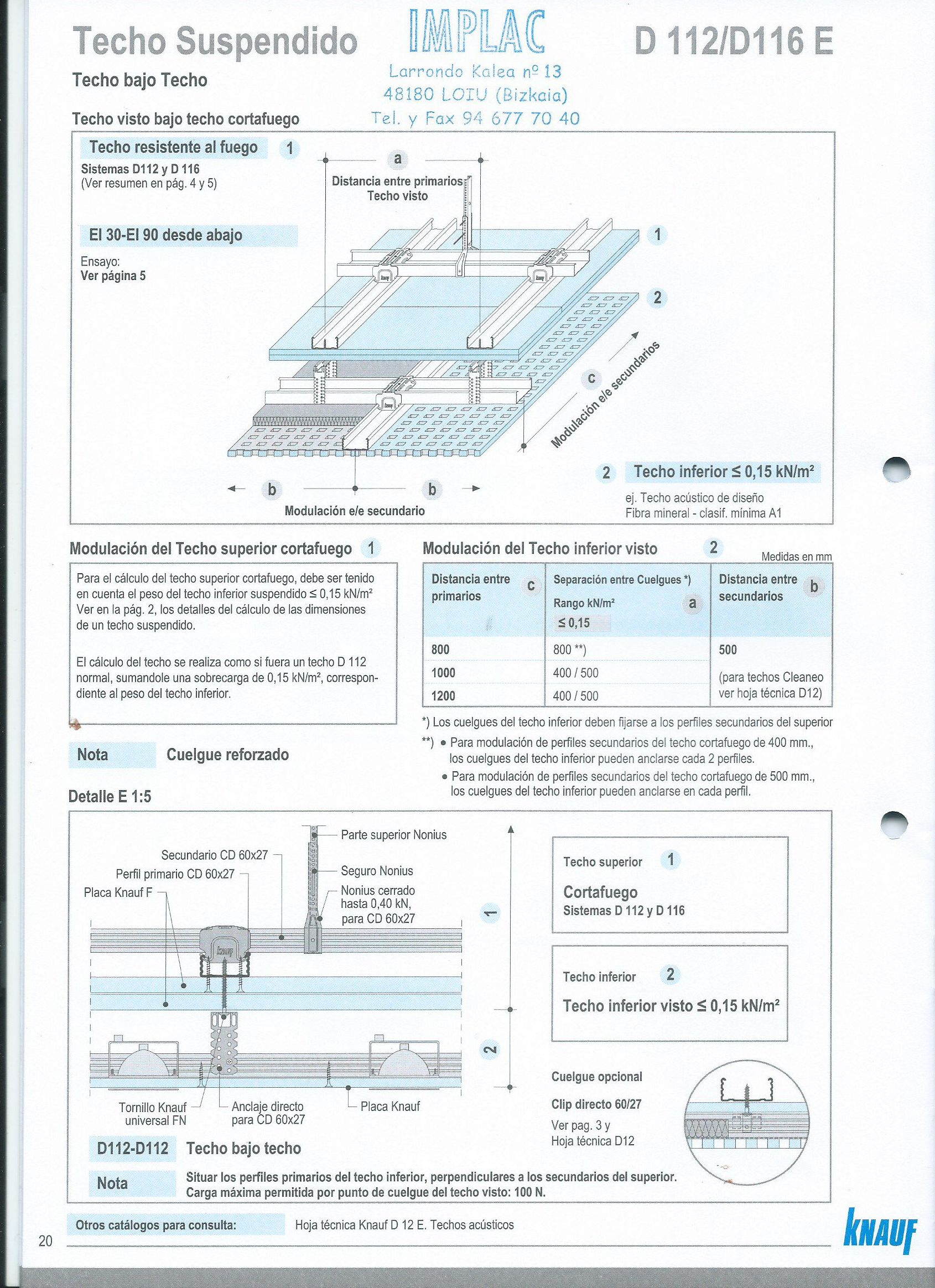 Techos suspendidos Knauf