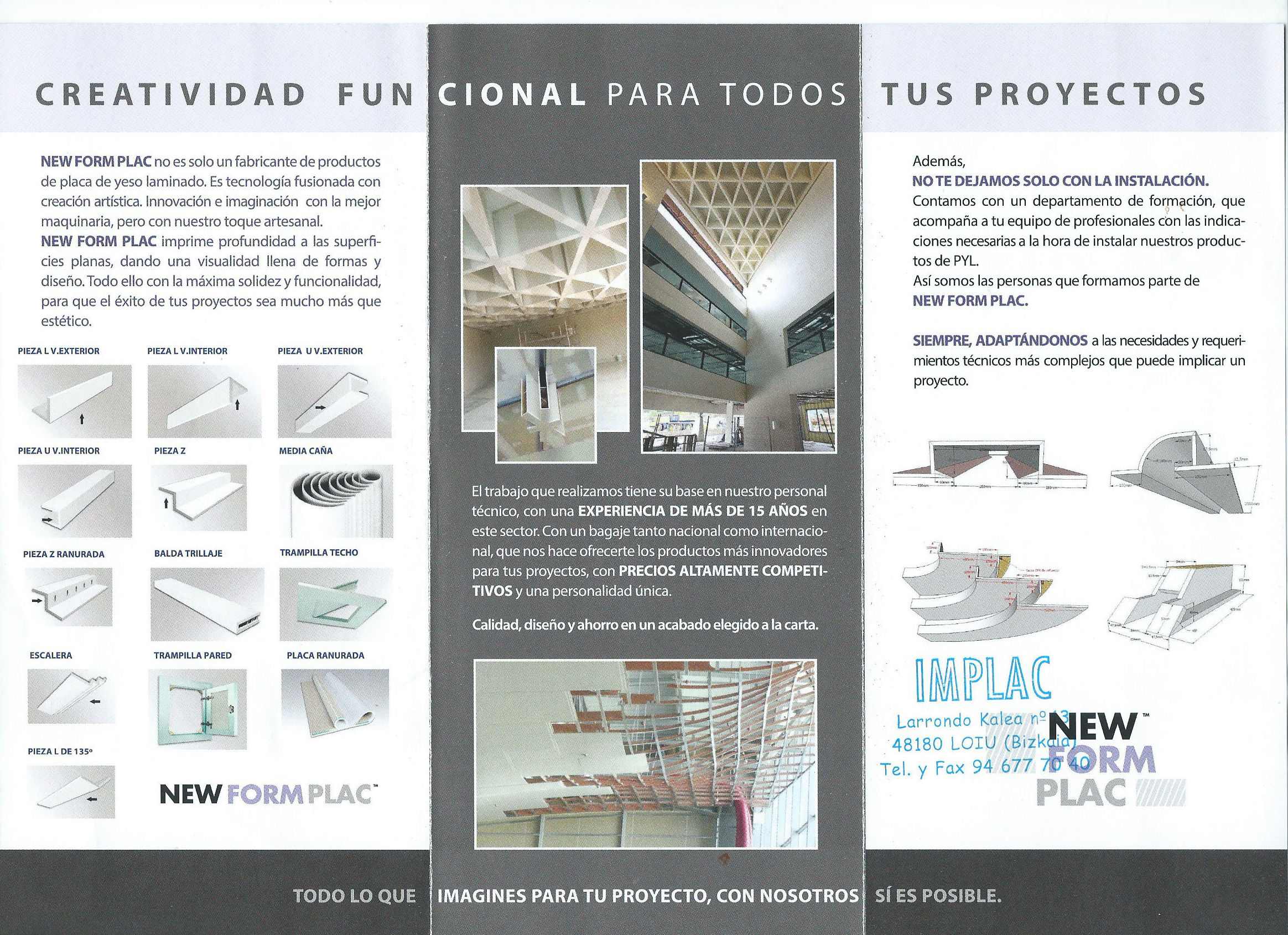 Preformados de yeso laminado