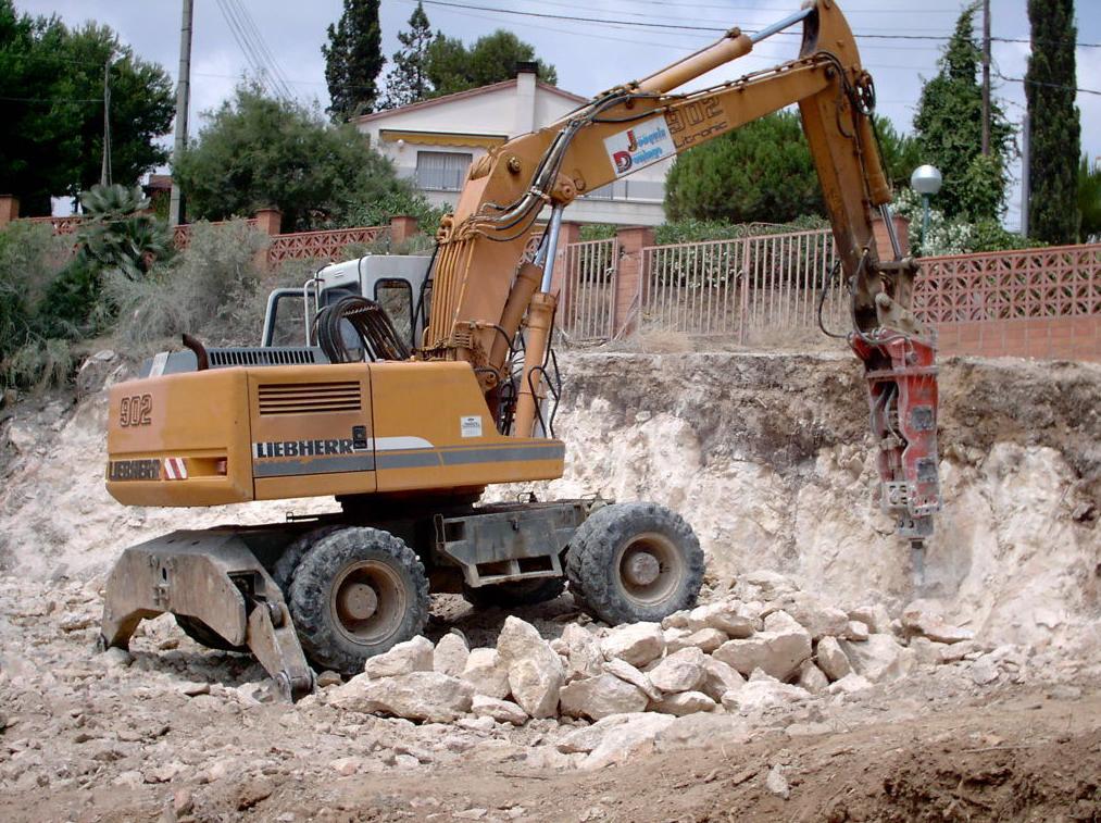 excavación en piedra.