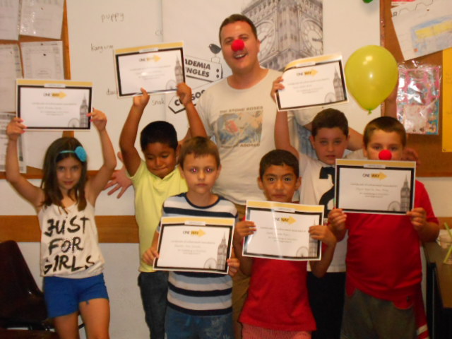 Course end party with awarding of certificates