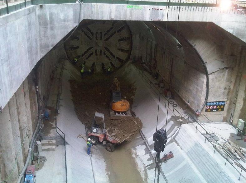 Túnel Atocha-Chamartín en Madrid