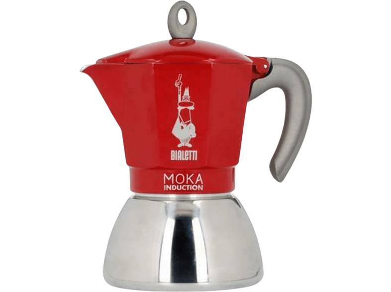 Cafetera tradicional - Bialetti 0006946 Moka Induction, 6 Tazas, Aluminio, 0