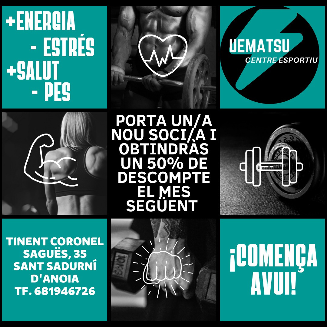 Oferta: trae a un nuevo socio y consigue un 50% de descuento