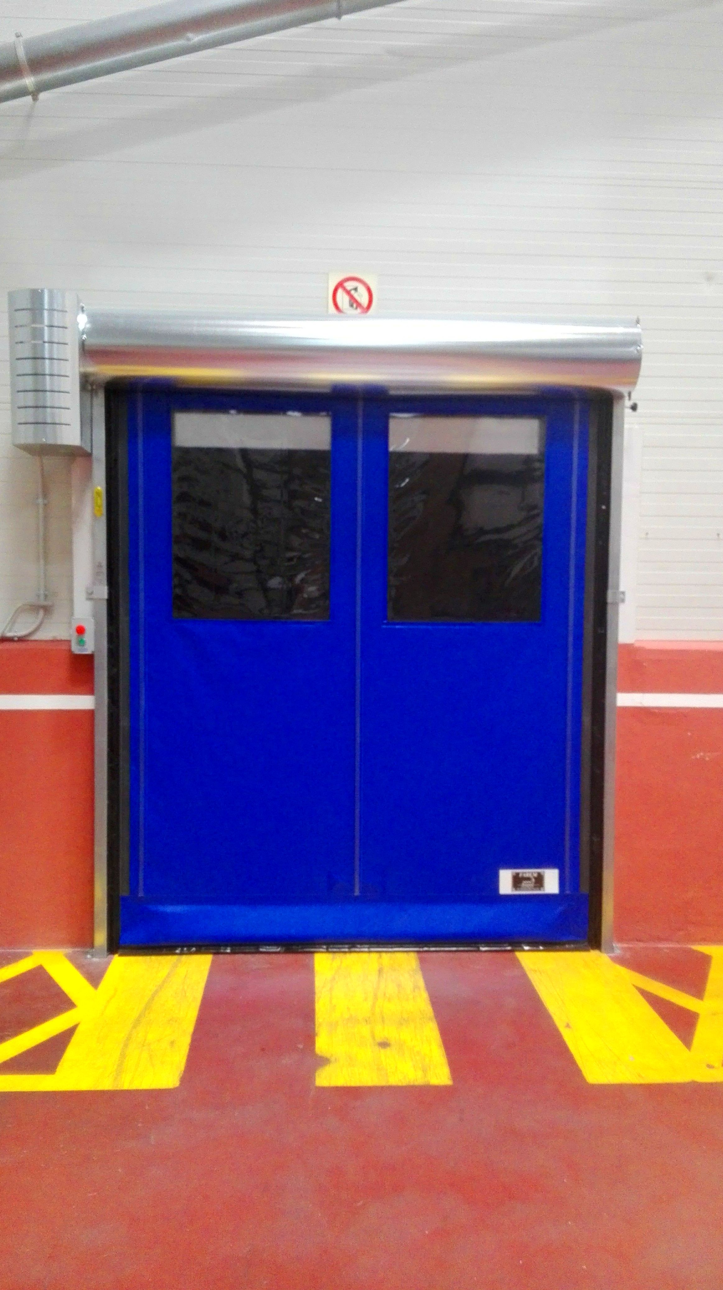 Puerta rápida enrollable autofull autorreparable Faremgies3