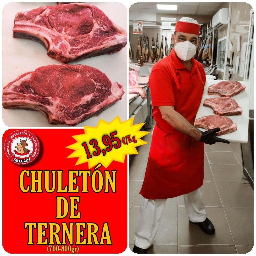 Pruebe nuestros magníficos chuletones de ternera!!! Poco hechos...al punto...hechos....sea cual sea su gusto seguro que repetirá!!!!