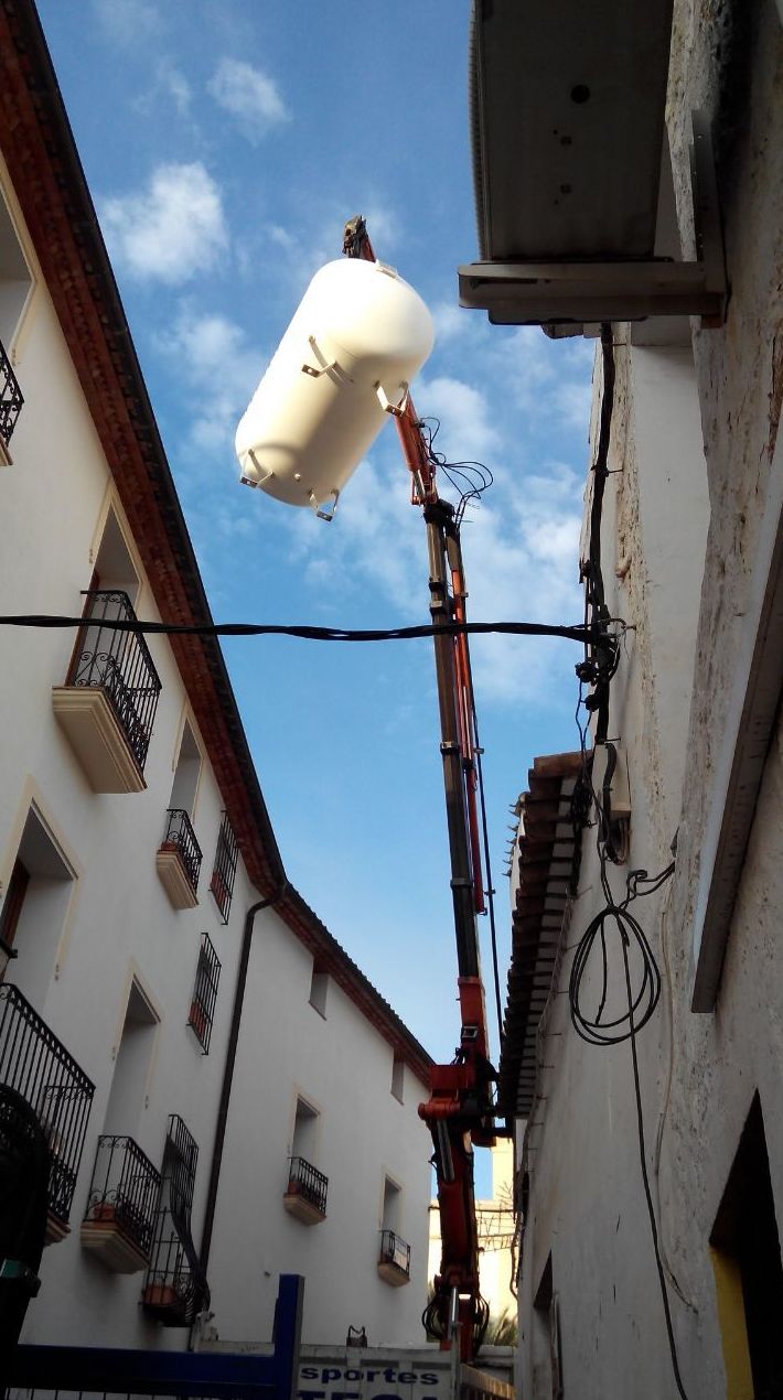 Bajada de depósito en La Nucía