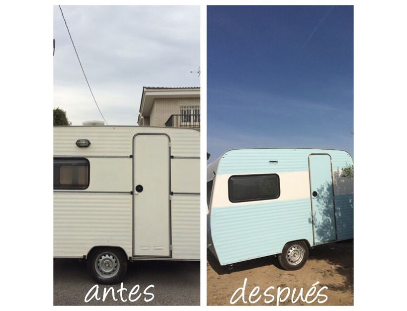 Pintura y restauración de caravana