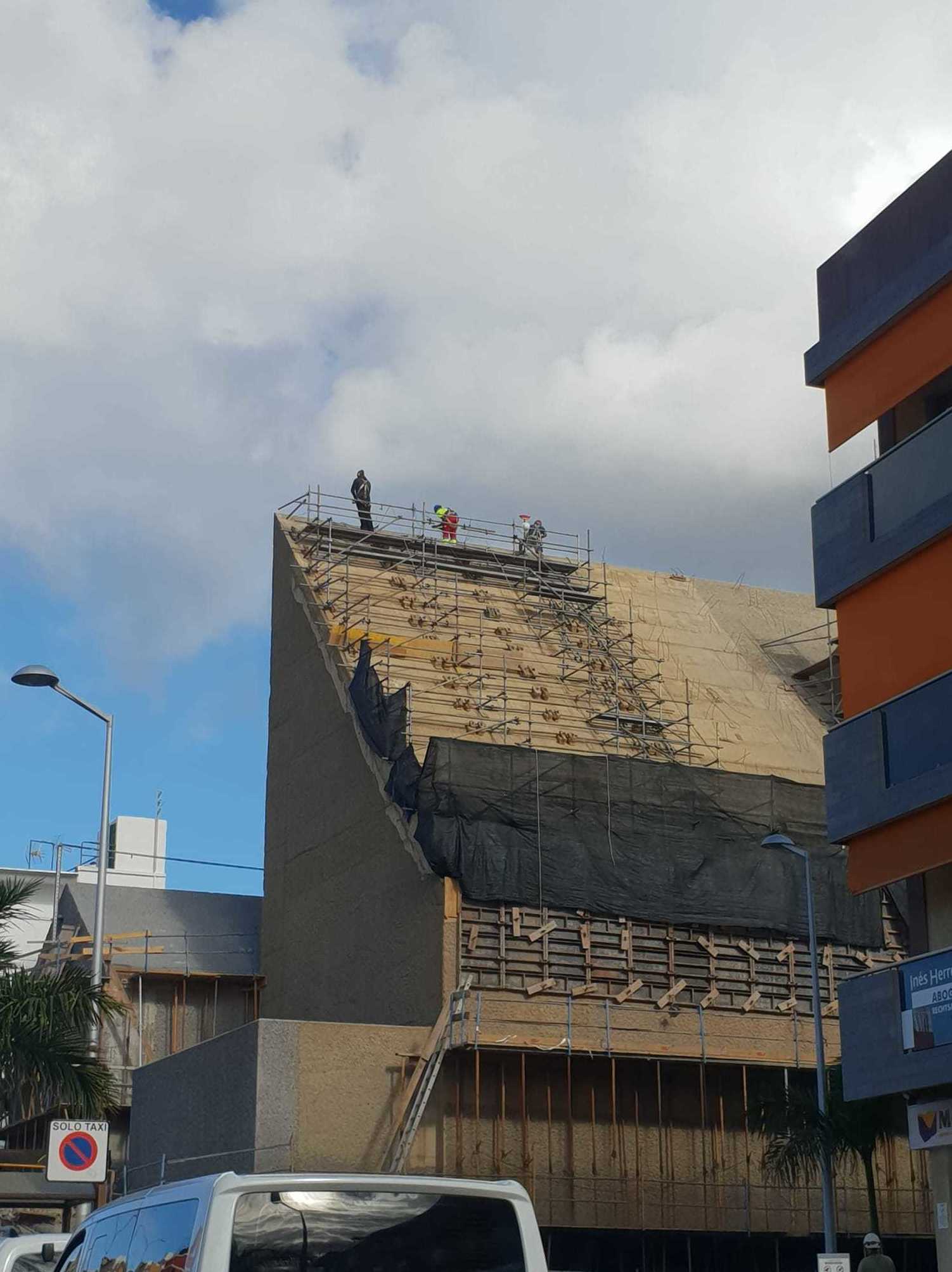 Obra en la Iglesia de Alcalá