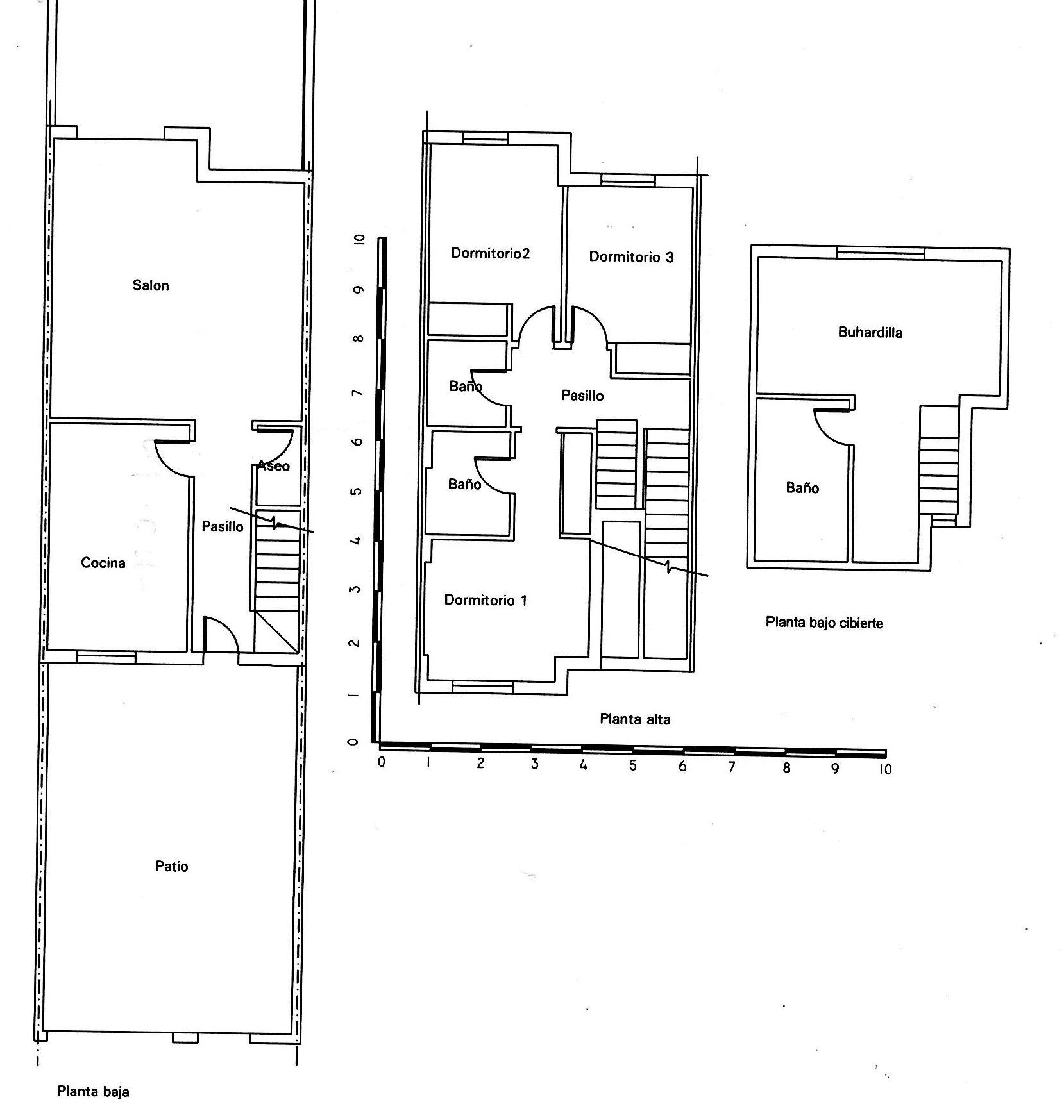 Tasacion inmobiliaria en Algeciras.Planos de planta