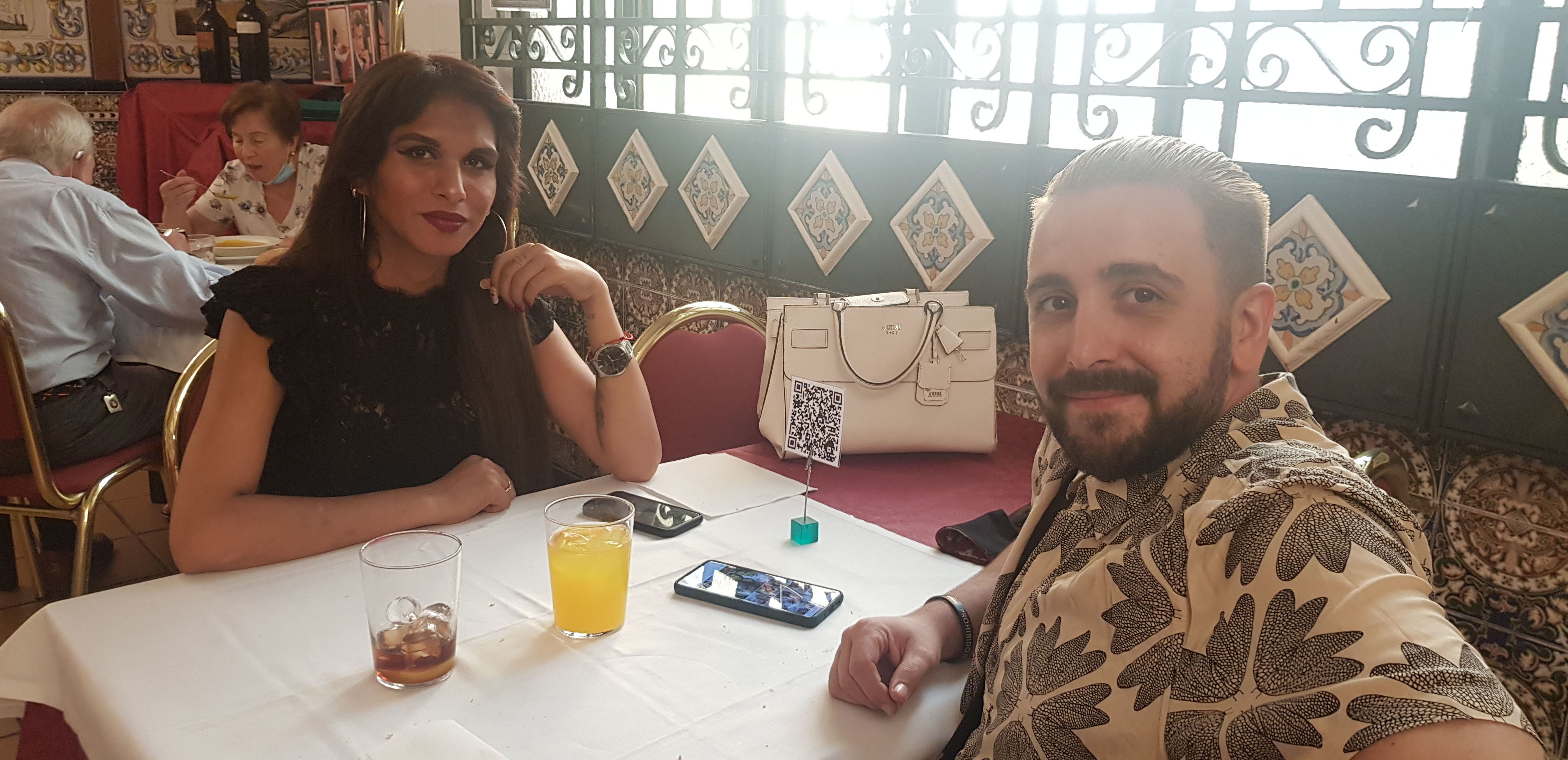 Tiana e Iván, gente guapa en nuestro restaurante