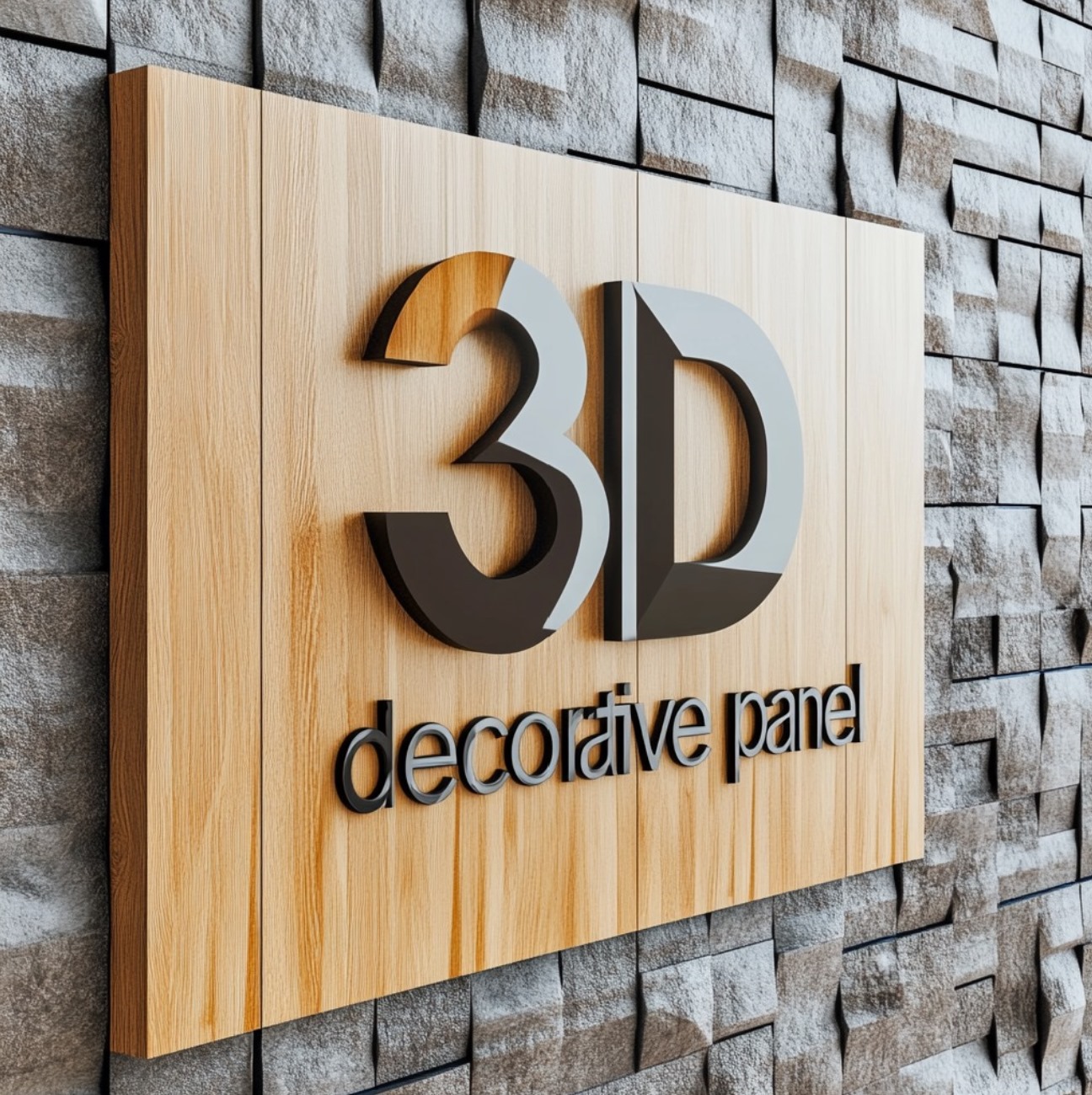 Panel con logotipo de Panel decorativo 3D