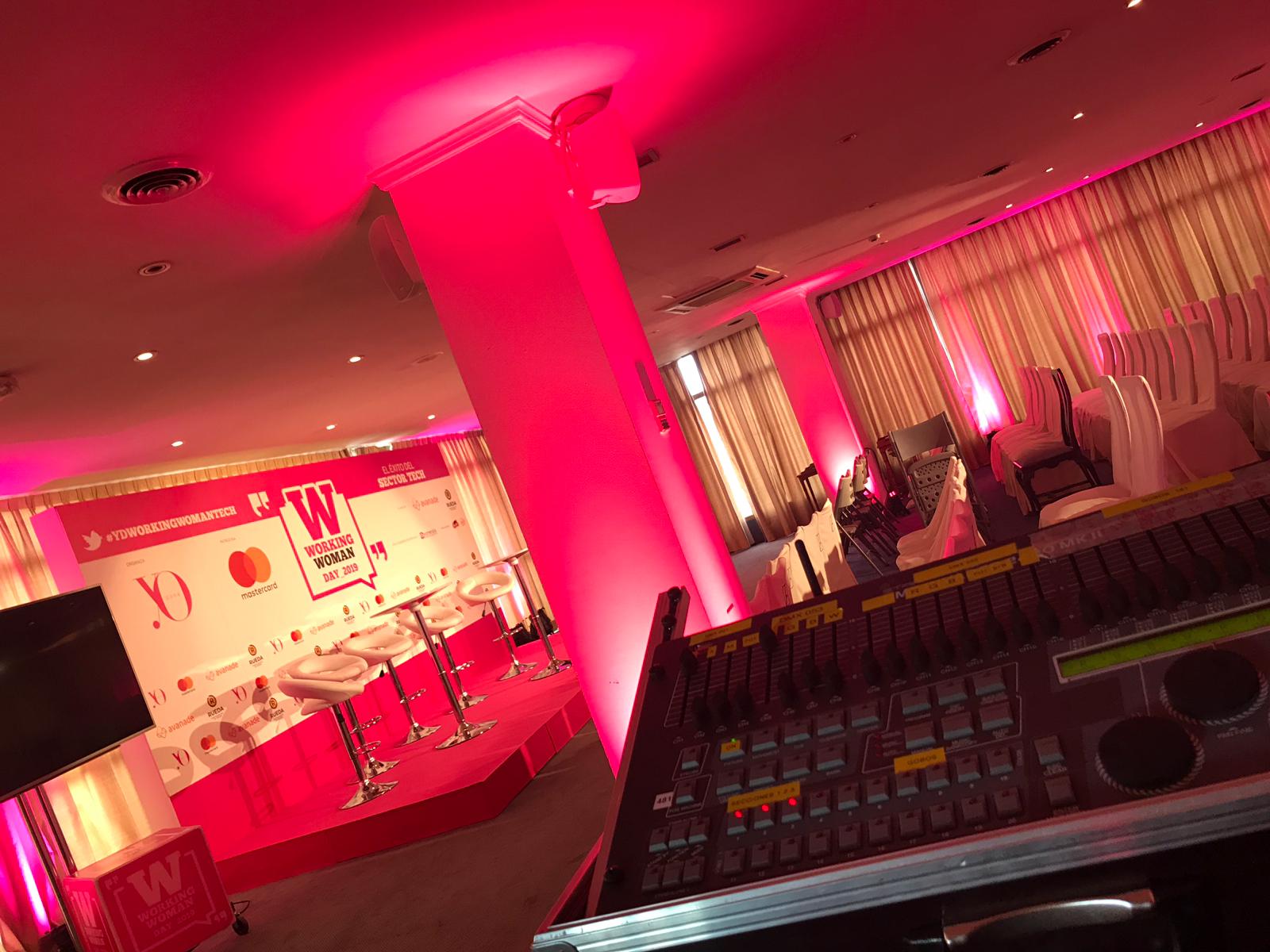 Producción de sonido e imagen para eventos
