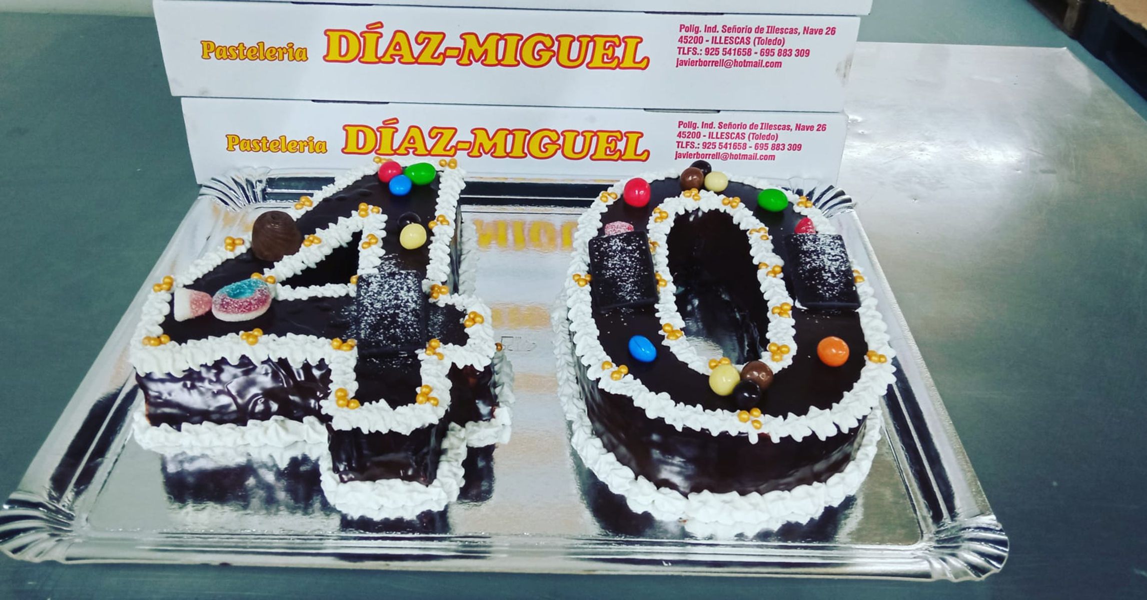 Tartas de números personalizadas para cumpleaños