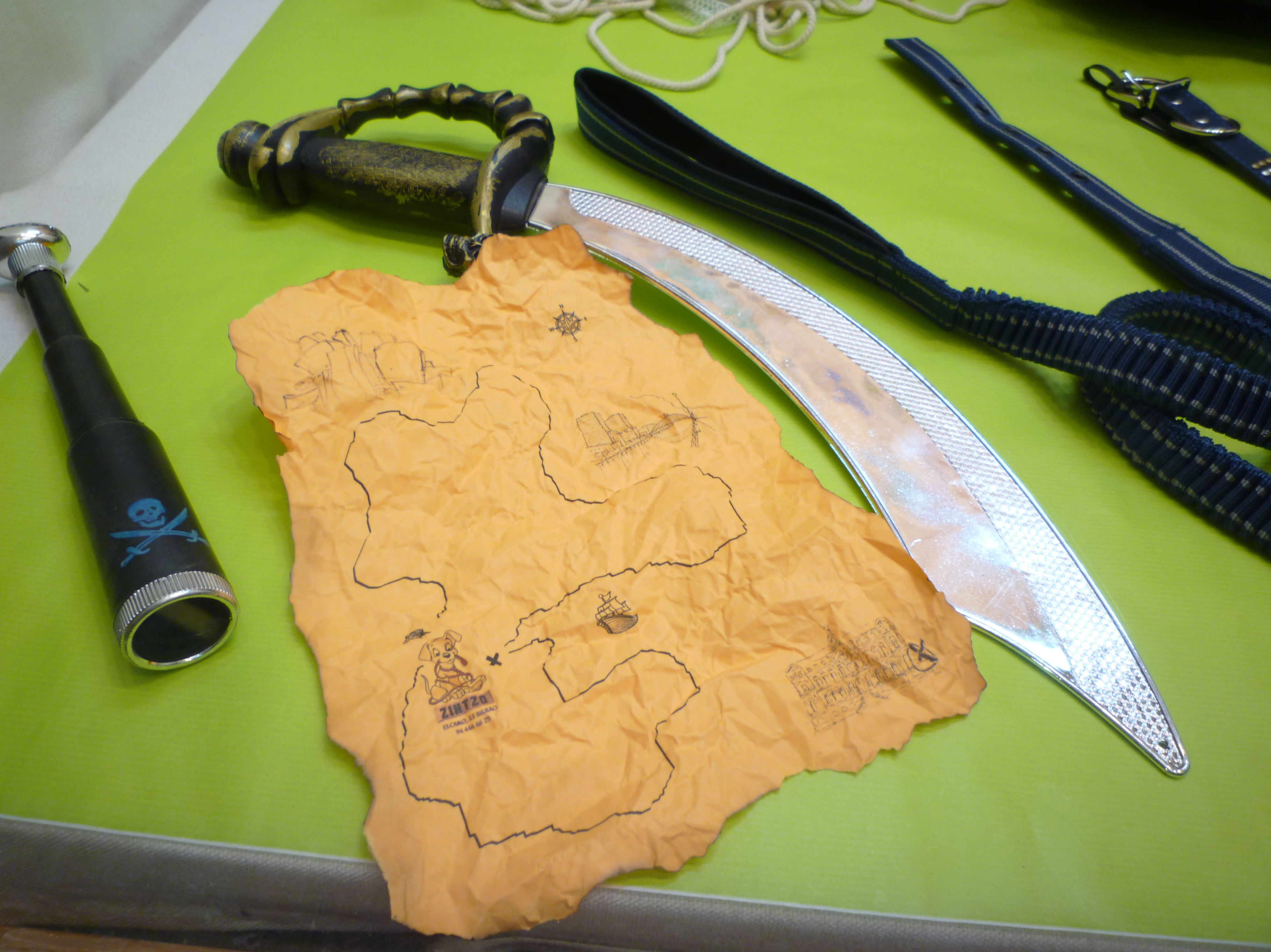 El tesoro de Zintzo en el mapa