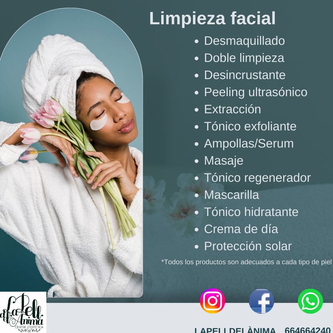 LIMPIEZA DE CUTIS 35€ *válido hasta el 15/10 para nuevos clientes