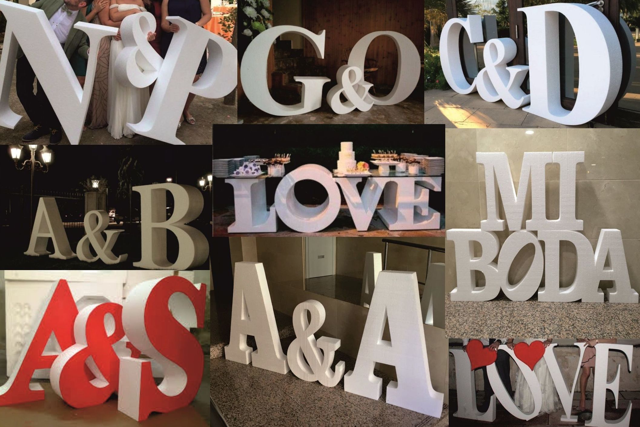 Letras para bodas
