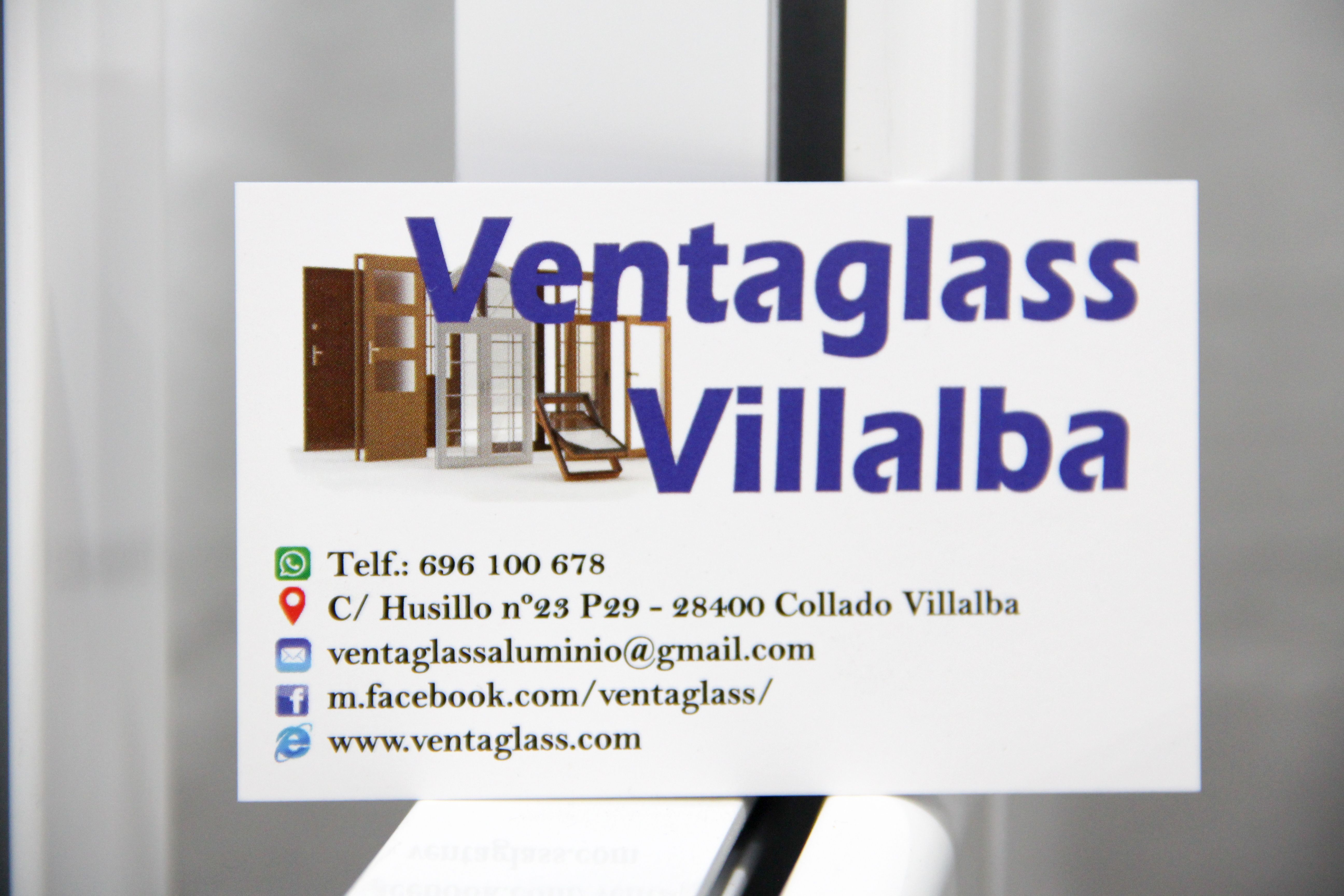 Tarjeta de visita Ventaglass Villalba