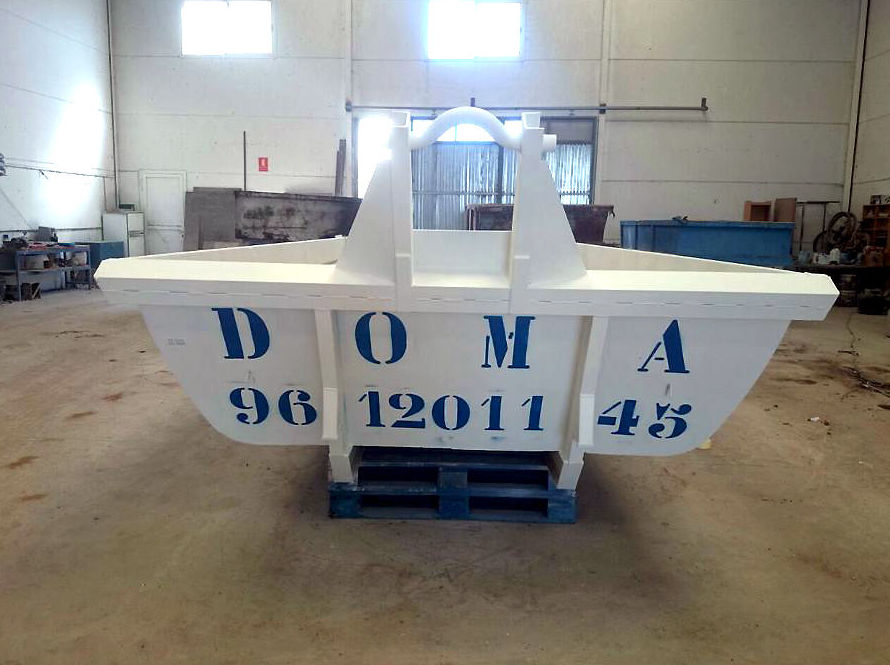 Caja de 15 m³ para escombros o limpieza de parcelas