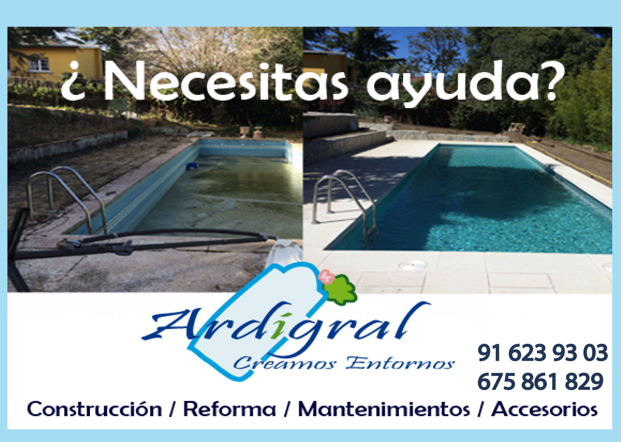 ¿Necesitas ayuda con tu piscina?