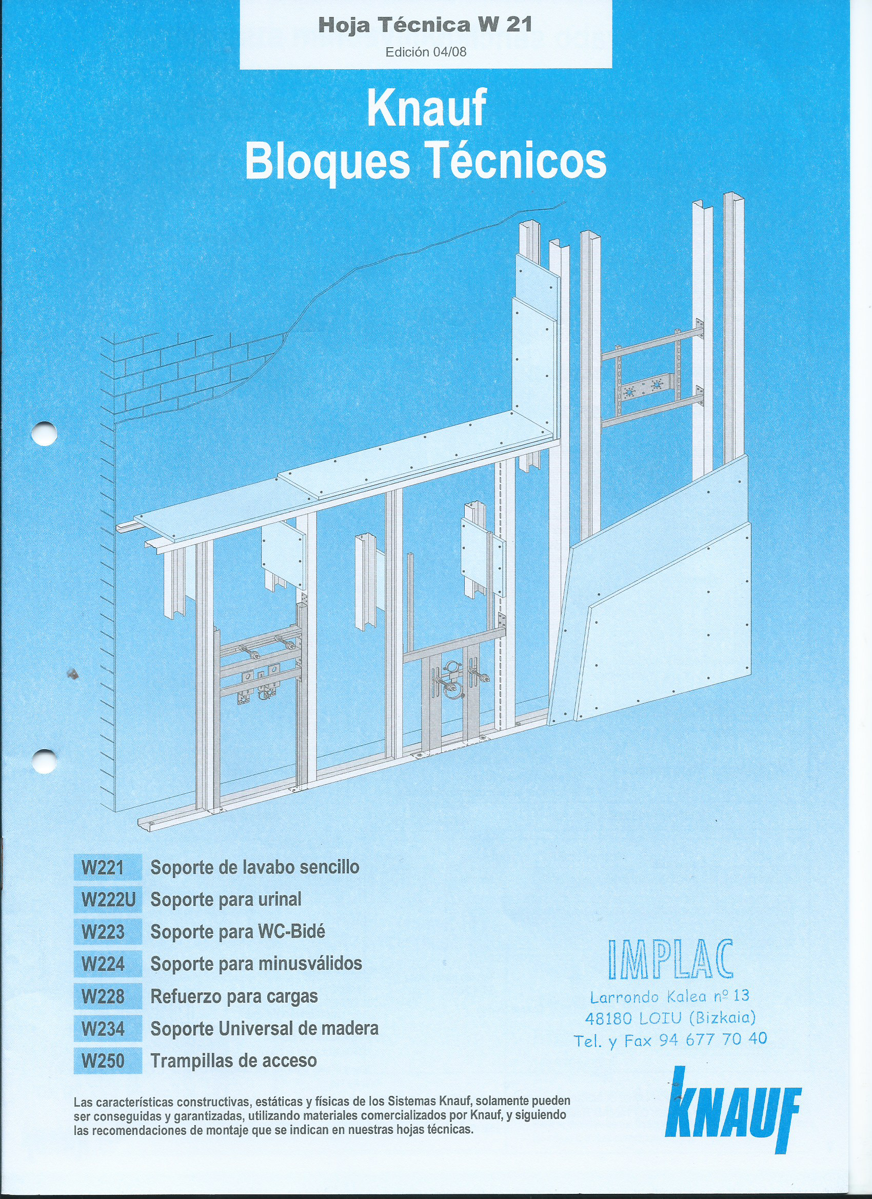 Bloques técnicos Knauf