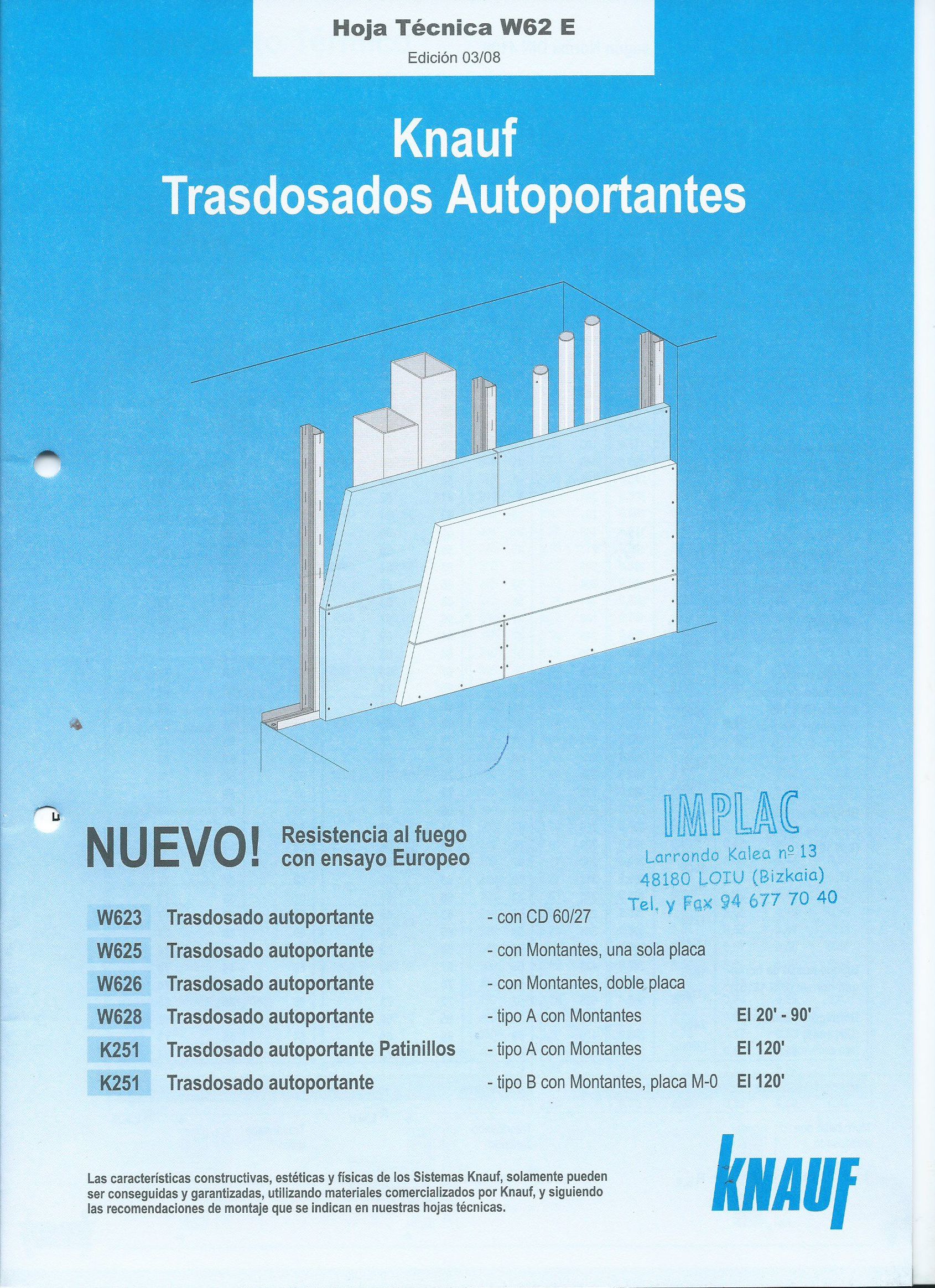 Trasdosados autoportantes Kanuf