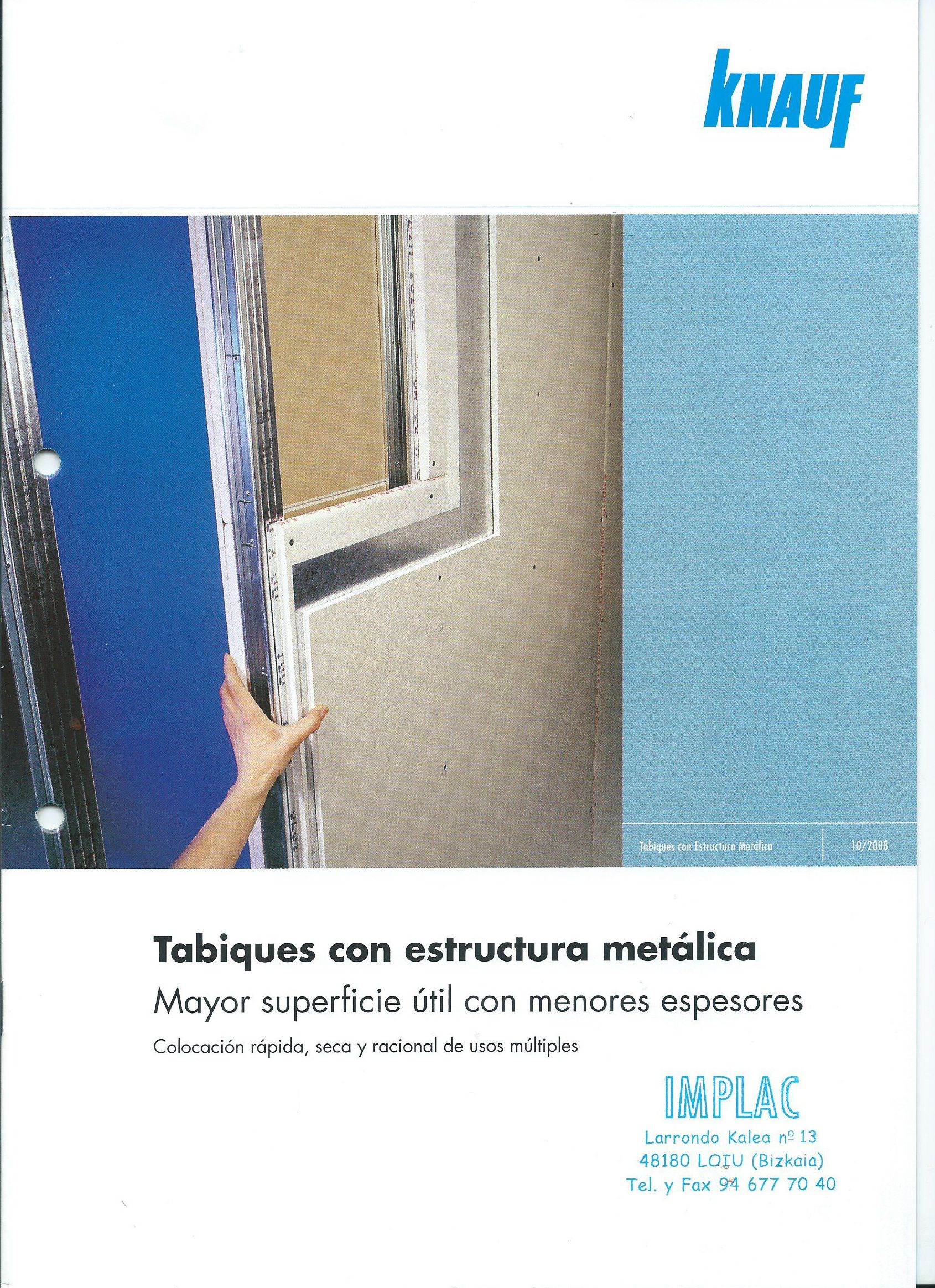 Tabiques con estructura metálica Knauf