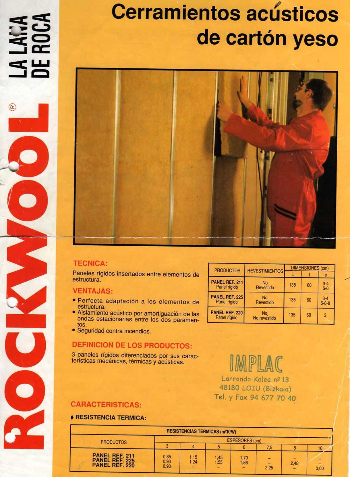 Lana de roca Rockwool