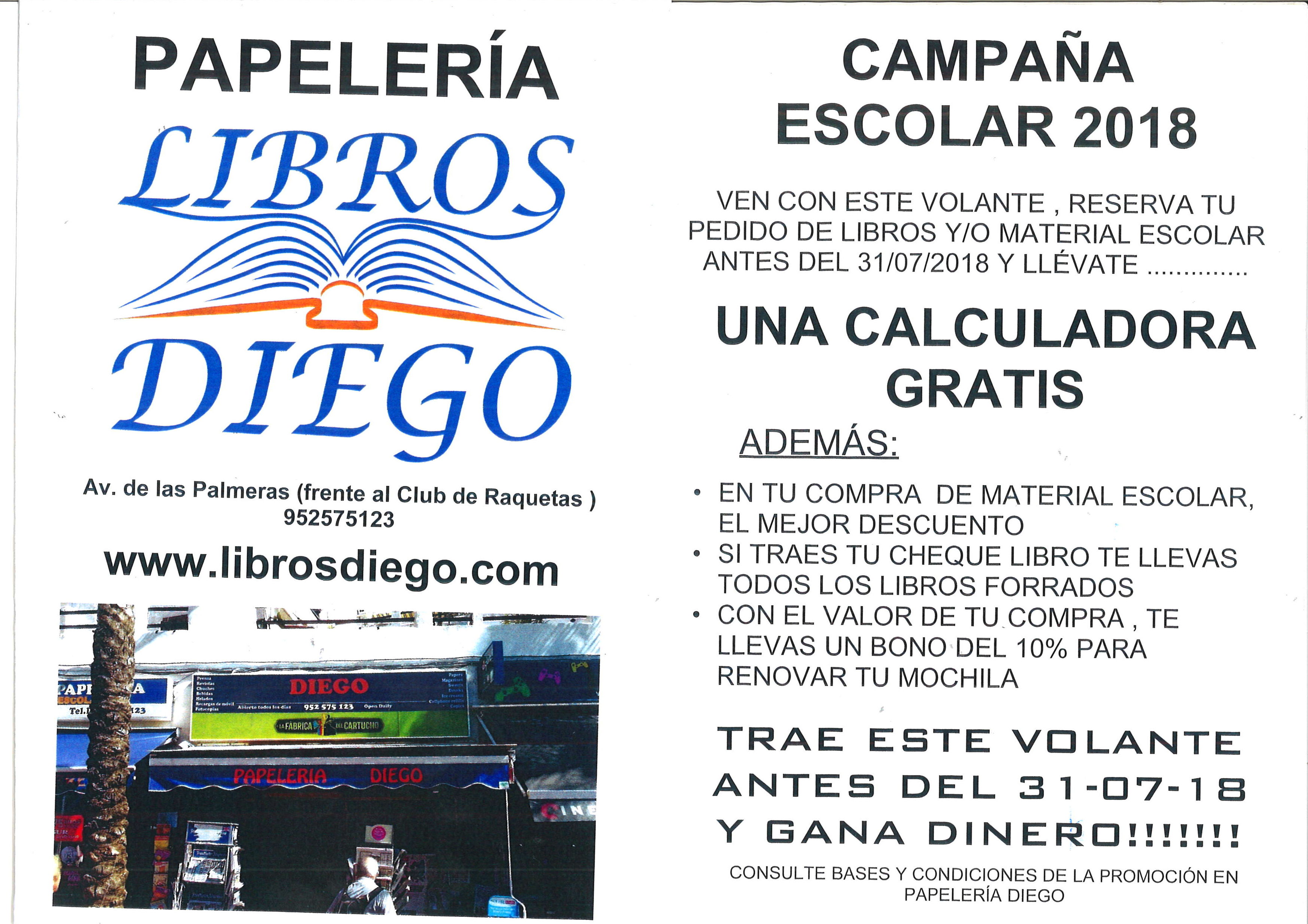 CAMPAÑA ESCOLAR  2018/19