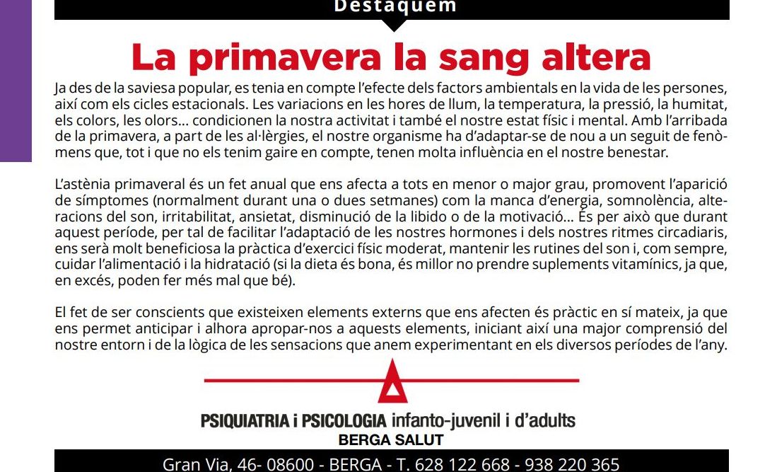 Artículo propio publicado en revista Pànxing Berguedà