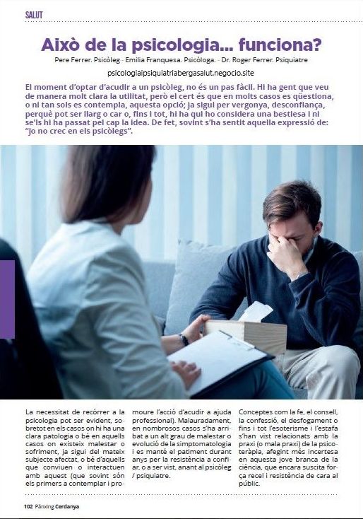 Artículo propio publicado en la revista Pànxing Cerdanya